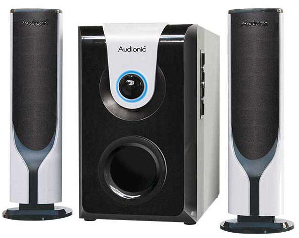 AUDIONIC *MAX3* 700W SPEAKERS WITH BUILTIN FM RADIO (BRAND NEW)