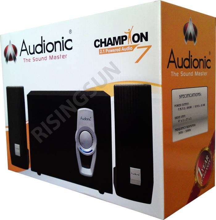 AUDIONIC *CHAMPION 7* 840W 2.1 CHANNEL SPEAKERS WITH SUB WOOFER (BRAND NEW)