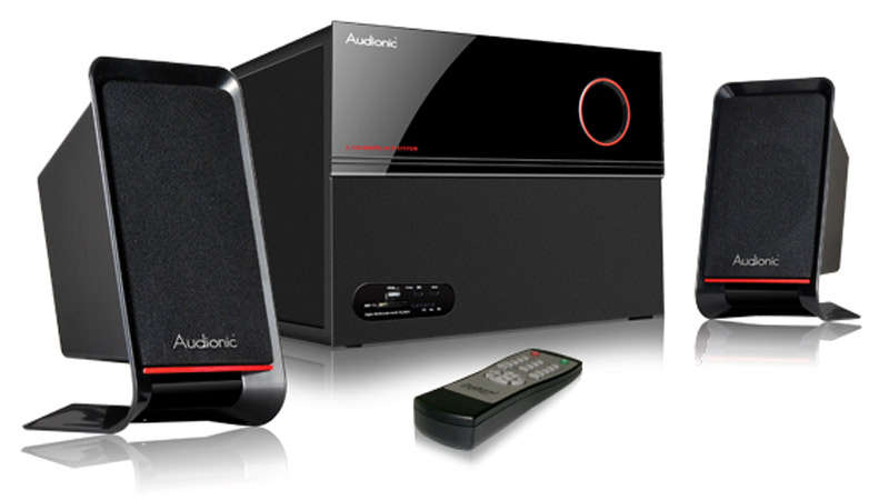 AUDIONIC 3000W SPEAKERS WITH BUILTIN MP3 PLAYER, FM RADIO, CARD READER, REMOTE, USB (BRAND NEW)