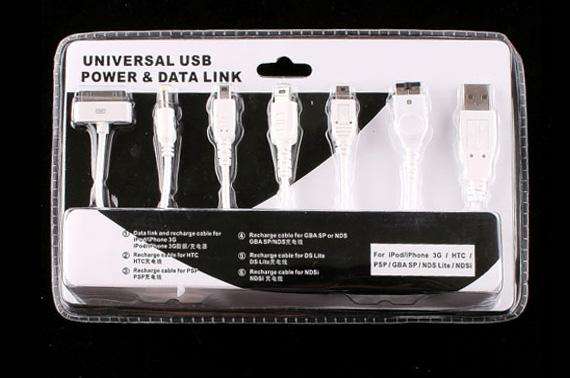 USB POWER & DATA LINK CABLE FOR IPOD / IPHONE / PSP / NINTENDO / CELLPHONES (BRAND NEW)
