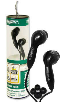 EMINENT HIGH QUALITY IN-EAR PLUGS *ASSORTED COLOURS* (BRAND NEW)