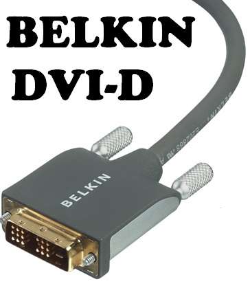 BELKIN PREMIUM SERIES 24K GOLD-PLATED DVI-D TO DVI-D CABLE *3 METER* (BRAND NEW)