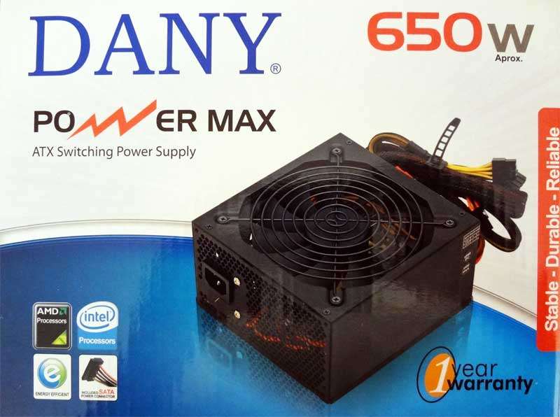 DANY POWER MAX 650W POWER SUPPLY  (BRAND NEW)
