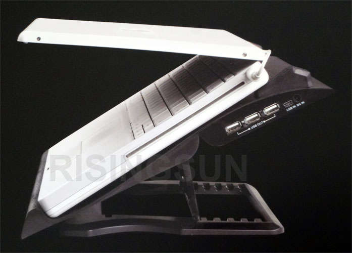 DANY TURBO COOLER LAPTOP COOLING PAD WITH 3 USB PORTS, 6 LEVEL HEIGHT ADJUSTMENT (BRAND NEW)