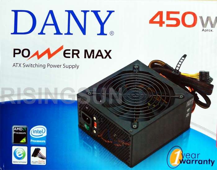 DANY POWER MAX 450W (APPROX) POWER SUPPLY  (BRAND NEW)