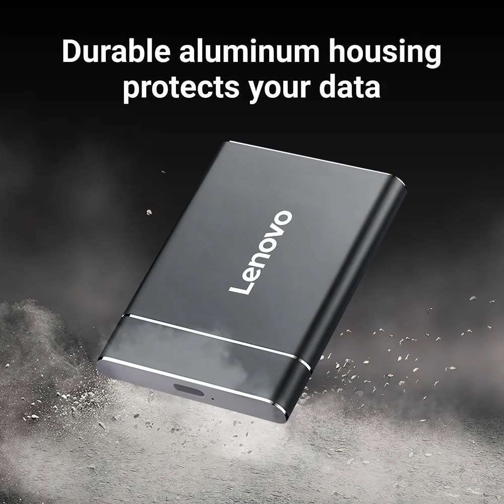 Lenovo Portable SSD External Hard Drive 2TB External Solid State Drive USB 3.1