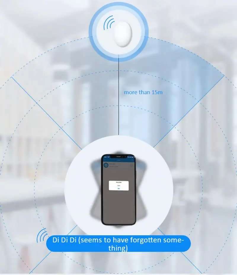 Portable Xiaomi Mini GPS Tracker Original Bluetooth 4.0 Smart Locator Key Anti Loss Kids Pet Wallet