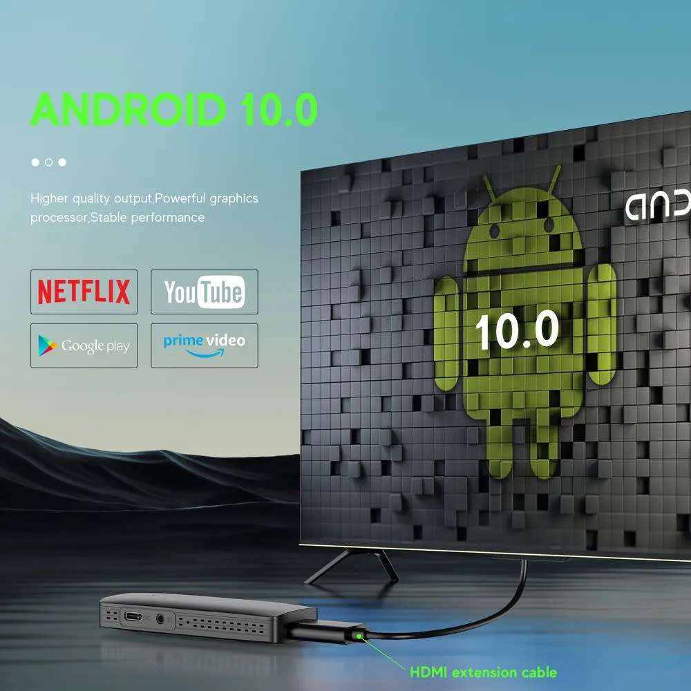 H313 Android 10 TV Stick HDR Set Top OS 4K 1080P WiFi 6 2.4/5.8G Smart TV Sticks