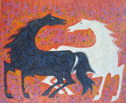 MODERN HORSE STUDY  - !!!!  CRAZY ART SALE  !!!!