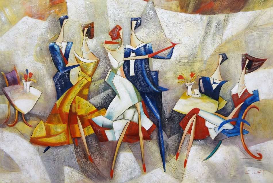 THE DANCE  - OVER 300 PAINTINGS ON CRAZY ART SALE CLEARANCE