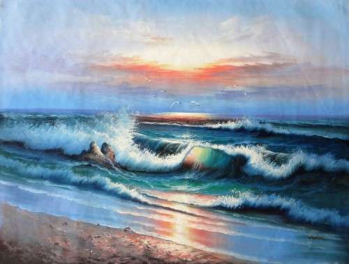 LARGE OIL PAINTING  93CM X 120CM - GALLERY RETAIL R9 500