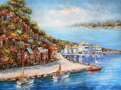 LARGE OIL PAINTING  93CM X 123CM - GALLERY RETAIL R8 500