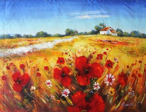 LARGE OIL PAINTING  93CM X 123CM - GALLERY RETAIL R16 500