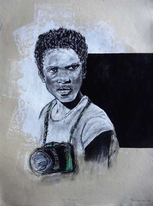 tumisang khalipha - mixed media on paper