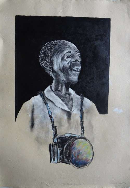 TUMISANG KHALIPHA - MIXED MEDIA ON PAPER
