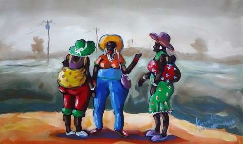 kenneth muradzikwa oil painting