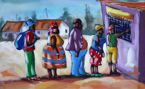 kenneth muradzikwa oil painting