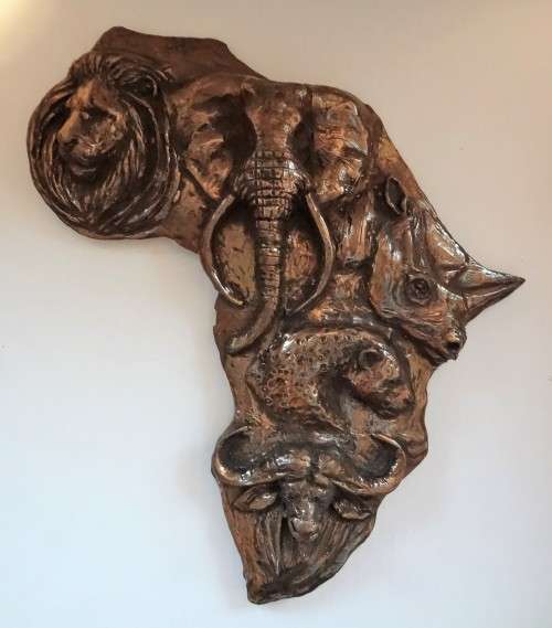 COVID ART SALE - JONAH RUNYANGA - BIG FIVE AFRICA SCULPTURE