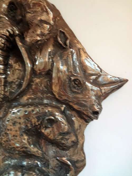 COVID ART SALE - JONAH RUNYANGA - BIG FIVE AFRICA SCULPTURE