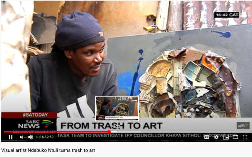 Ndabuko Ntuli Large Oil Painting