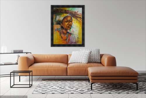 Ndabuko Ntuli Large Oil Painting