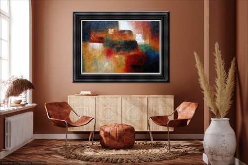 OVERSIZE ABSTRACT MODERN OIL PAINTING - GALLERY RETAIL R18 500