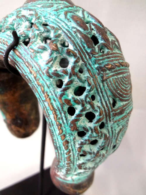 benin bronze amulet