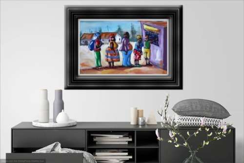 kenneth muradzikwa oil painting