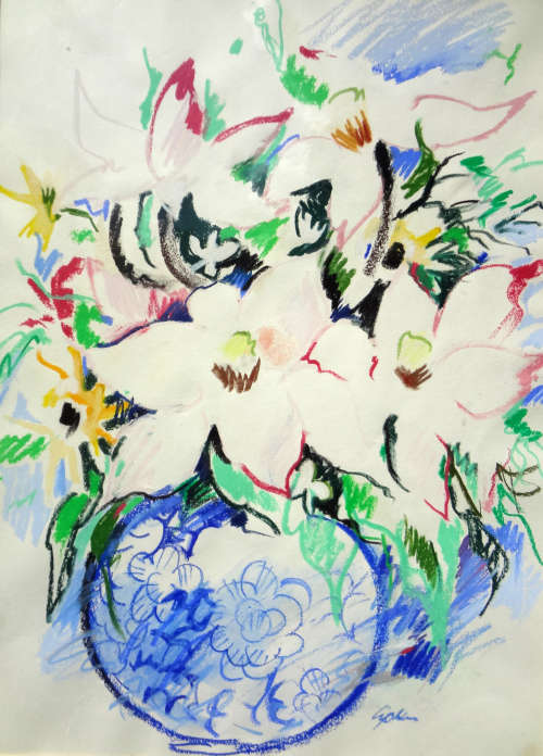 aileen lipkin - saint joseph flower study painting