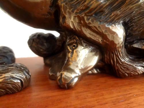 JUNE ART SALE - JONAH RUNYANGA - LION SCULPTURE