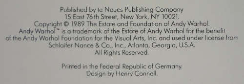 Andy Warhol Popart Collectors Portfolio 6 Prints