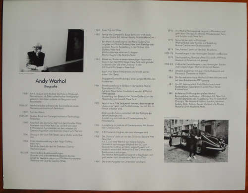 Andy Warhol Popart Collectors Portfolio 6 Prints