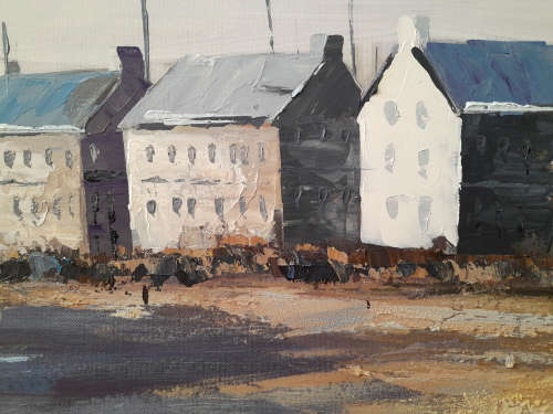 oil painting - boats