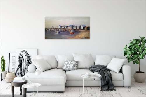 oil painting - boats