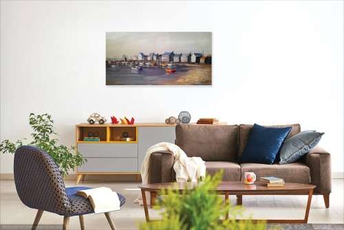 oil painting - boats