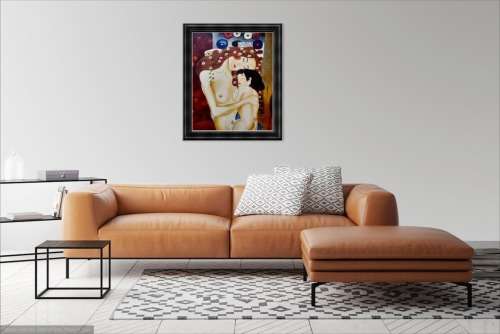 in style of gustav klimt oil painting