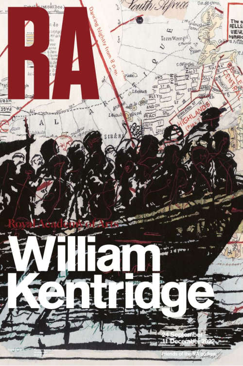 william kentridge `Carte Hypsométrique de lEmpire Russe` - Royal Academy Of Arts exhibition poster