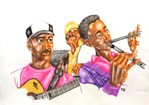 floyd langa watercolour painting