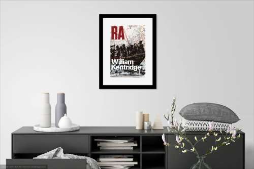 william kentridge `Carte Hypsométrique de lEmpire Russe` - Royal Academy Of Arts exhibition poster