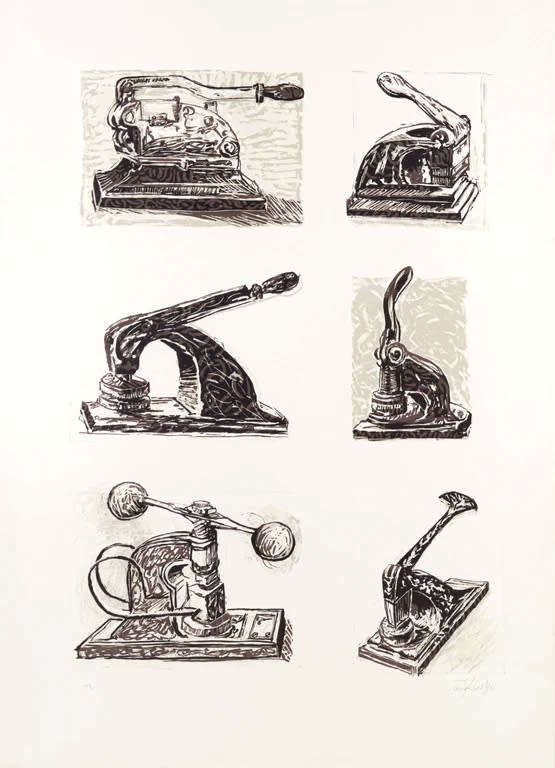 william kentridge - `embosser` print