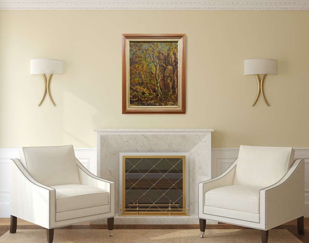 ernest benjamin king palette knife oil painting