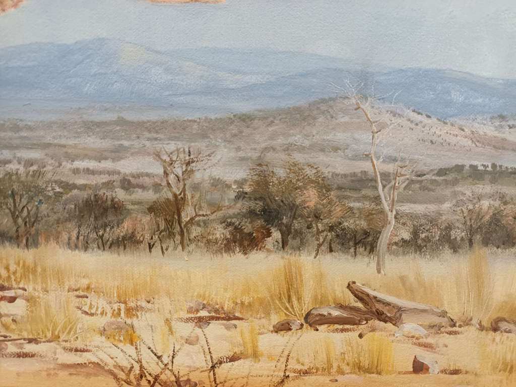 wim kosch wildlife art rhinos oil painting