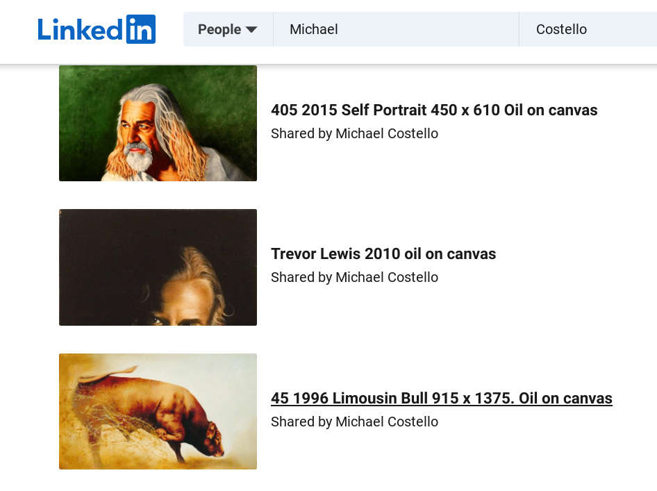 Michael Costello oil painting