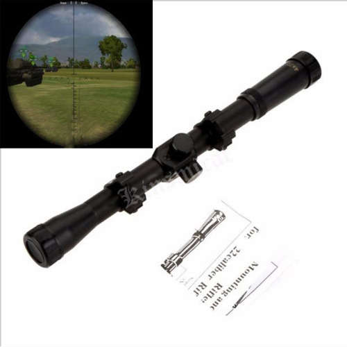 4 X 20mm Rifle Scope for 22caliber Rifles and Air Gun