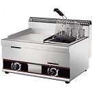 GAS GRIDDLE + GAS FRYER COMBINATION