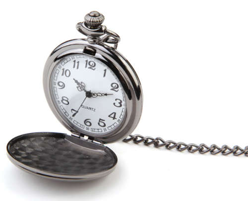 Casual Smooth Polish Chain Pocket Watch