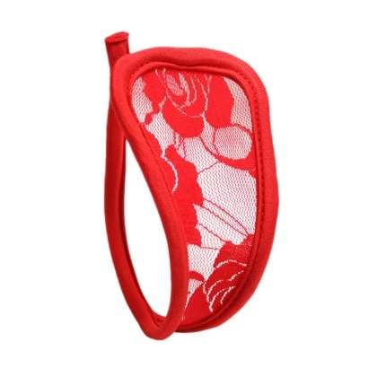 Womens Transparent Lace Heart-shaped Sexy C-string