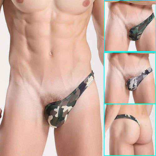 Mens One Side Pouch - Half Thong Strap Stag Night (In Stock)
