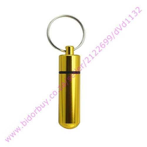 Mini Aluminium Alloy Pill Box / Bison Tubes (Random colour) (In Stock)