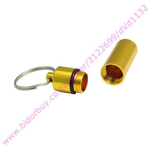 Mini Aluminium Alloy Pill Box / Bison Tubes (Random colour) (In Stock)
